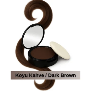 Koyu Kahve Suda Çıkmayan Saç Sakal Dolgunlaştırıcı Topik Pudra 14 gr