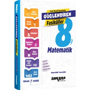 Ankara Yayıncılık 2025 8. Sınıf LGS Matematik 1-2-3-4-5-6-7 Güçlendiren Fasikül Konu Anlatımlı Soru Bankası