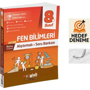 Gizli 8.sınıf Alıştırmalı Fen Bilimleri Soru Bankası Hedef Deneme