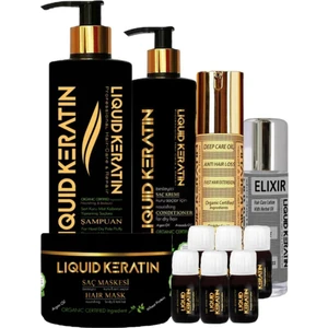 Liquid Keratin Saç Botoksu Plus Yıpranmış Saçlara Keratin Yükleme Seti