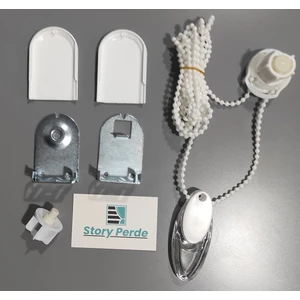 Story Perde Zebra & Stor Perde Mekanizma Seti - Stor Perde Tamir Seti - Stor Perde Parçaları - Geniş Kasa 4,5 cm. Metal Ayaklı