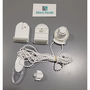 Story Perde Zebra & Stor Perde Mekanizma Seti - Stor Perde Tamir Seti - Stor Perde Parçaları - Geniş Kasa 4,5 cm.plastik yan ayaklar