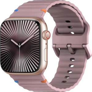 Apple Watch 4 5 6 7 8 9 10 Se Ultra Uyumlu 44 45 46 49MM Dalgalı Tasarım Silikon Kordon Kayış