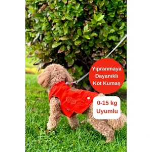Salya Store Yeni - Orange Renk Kot Köpek Yeleği - Küçük Irklar Için Şık ve Rahat Yelek (0-15KG)