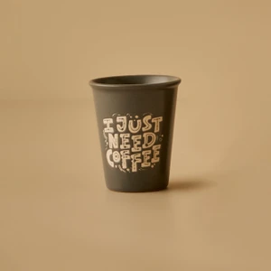 Just Stoneware Espresso Fincanı Antrasit (100 Ml)
