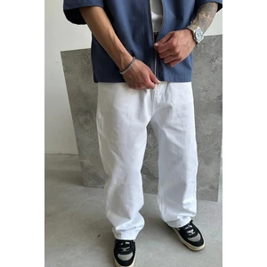 Beyaz Relax Baggy Jean