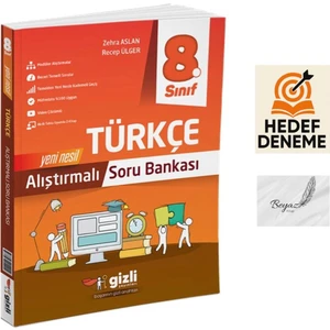 Gizli  8.sınıf Alıştırmalı Türkçe Soru Bankası Hedef Deneme
