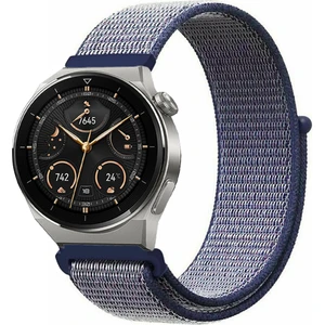 Huawei Watch Gt3 Pro 46MM Uyumlu Kordon Kumaş Desenli Cırt Cırtlı Spor Kayış