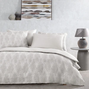 Summer Charme Shiva Çift Kişilik Saten Nevresim Takımı - Vizon