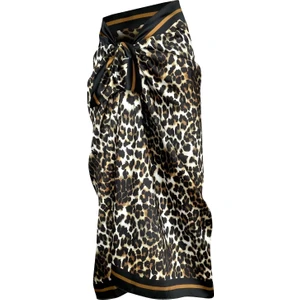 Stella-Leopar Desen Pareo Iç Göstermeyen Parlak KUMAŞ-95CM*145CM