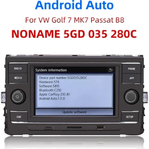 Volkswagen Rcd 330 Dokunmatik Multimedya Ünitesi – Carplay / Android Auto Destekli – Golf 7-7.5 / Passat B8 Uyumlu