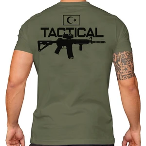 Alfa Giyim Alfa Tactical  Baskılı Tişört Siyah