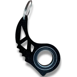 Keyrambit Rulmanlı Siyah Dönen Anahtarlık – 1 Adet