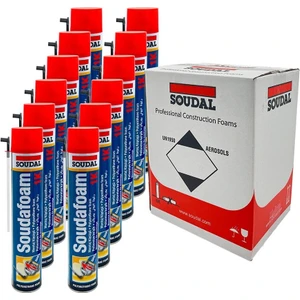 Soudafoam 1k Poliüretan Montaj Köpük 600 Gr. - 12'li Paket