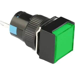 D16 Işıklı Buton 24V Kalıcı 2CO Kare Yeşil MBT-37232