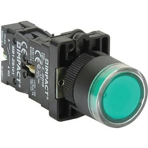 22mm Işıklı Buton Yeşil NO MB3-EW631