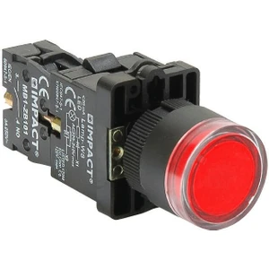 22mm Işıklı Buton Kırmızı NC MB3-EW642