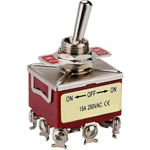 Toggle Switch 2 Kutup 16A/250VAC 6 Pin On-Off-On MTX-16203