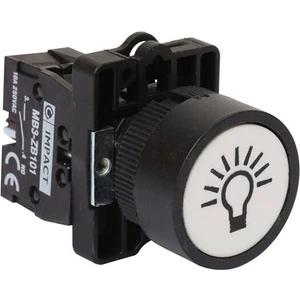 22mm İşaretli Buton Beyaz NO MB3-EA115