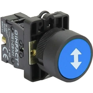 22mm İşaretli Yaylı Buton Mavi NO MB3-EA613