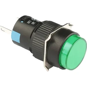 D16 Işıklı Buton 24V Kalıcı 1CO Yuvarlak Yeşil MBT-37131