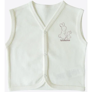 Organik New Basic Yelek Ekru