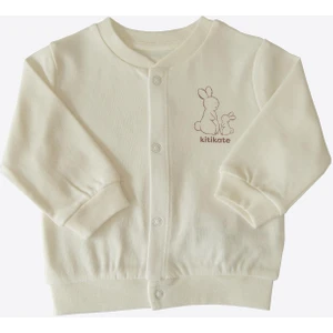 Organik New Basic Hırka Ekru