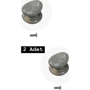 2 Adet Gri Lüx Tüm Tencere Tava Kapaklarına Uygun Bagalit Tepe Cam Tencere Kapağı Kulpu