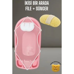 Tois Baby Küvet Filesi + Bebek Banyo Yıkama Süngeri 2 Si Bir Arada