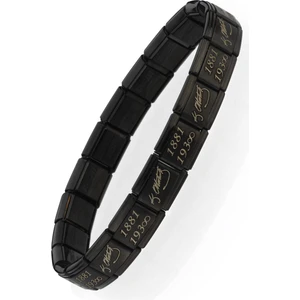 K. Atatürk Imzası 1881-193∞ Italyan Charm Unisex Çelik Bileklik SCB59