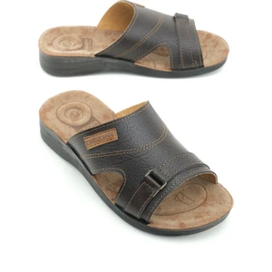 Erkek Yazlık Pu Taban Suni Deri Koleksiyon Rahat Taban Günlük Terlik