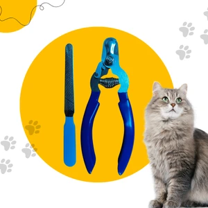 Renkli Kedi Köpek Evcil Hayvan Tırnak Makası ve Törpü Seti