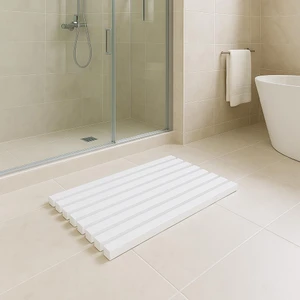 Katlanabilir Ahşap Kaydırmaz Banyo Paspası