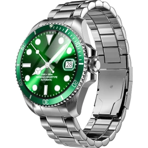 Zcwatch V0525 316L Paslanmaz Çelik, Döner Bezel, Bt Call, Spor Sağlık, IP68 Profesyonel Akıllı Saat