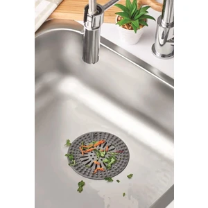Süzgeçli Silikon Lavabo ve Küvet Tıkacı Yuvarlak Lavabo Tıkacı
