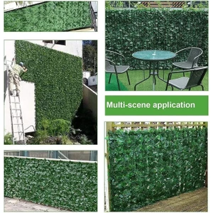 Çit Yapay Sarmaşık Asma Yaprağı Dekorasyonu , Paravan Yapay Sarmaşık, 100X300 cm