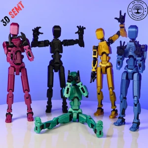 3D Dummy 13 Figür | Hareketli, Pozlanabilir Koleksiyon Modeli | 5'li Set Versiyon