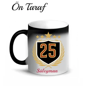 Sihirli Kupa-Kişiye Özel Galatasaray Taraftarına Isim Kupa Bardak-25.şampiyonluk
