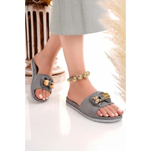 Kadın Terlik Kaydırmaz Su Geçirmez Şık Ev Dışarı Plaj Yazlık Günlük Terlik