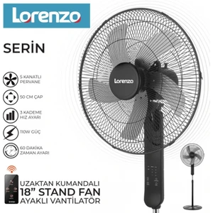 Serin Uzaktan Kumandalı 18''ayaklı Vantilatör