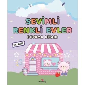 Yeti Kitap Sevimli Renkli Evler Boyama Kitabı