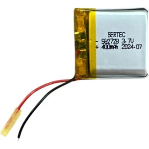 582728 3.7V 400 Mah Li-Polymer Pil DEVRELI/1.5A
