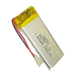 502050 3.7V 500 Mah Li-Polymer Pil DEVRELI/1.5A