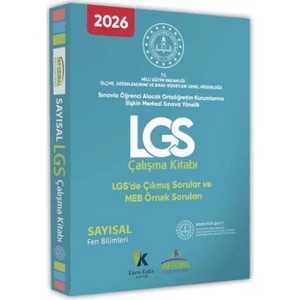 2026 8. Sınıf Meb Örnek Soruları Lgs Fen Bilimleri Çalışma Kitabı