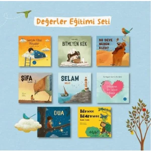 Okul Öncesi Değerler Seti 8 Kitap Kollektif Yazarlı Eğitici Kitaplar