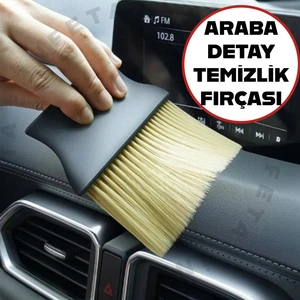 Araba Içi Geniş Yumuşak Kıl Detay Fırçası Toz Alma Yıkama Temizleme Fırçası