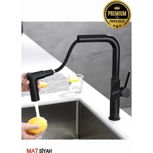 Paslanmaz Pirinç Spiralli Siyah Eviye Bataryası Siyah