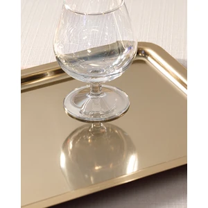 English Home Shiny Metal Tepsi 32X22 cm Gold