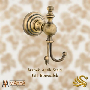 Saray Banyo Artemis Antik İkili Bornozluk