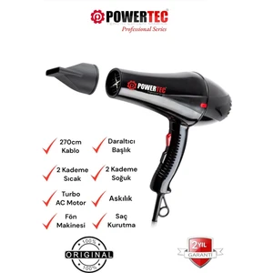 TR-901 Turbo Professional Series Fön Makinesi & Saç Kurutma 2500w Performans